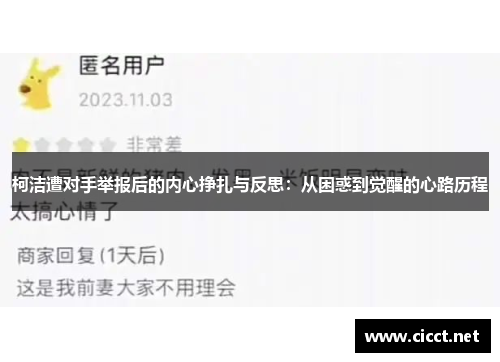柯洁遭对手举报后的内心挣扎与反思：从困惑到觉醒的心路历程